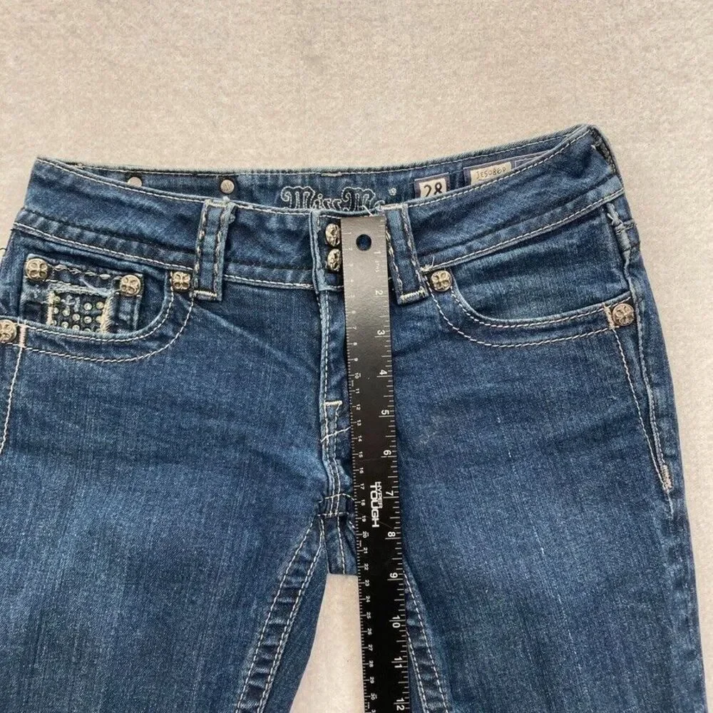 Miss Me Blue Denim Capris - Picture 7 of 11
